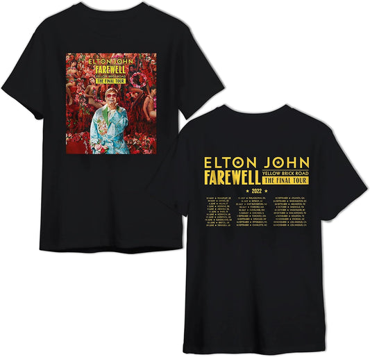 Eltons Shirt Johns Farewell Yellow Brick Road The Final Tour 2022 T-Shirt