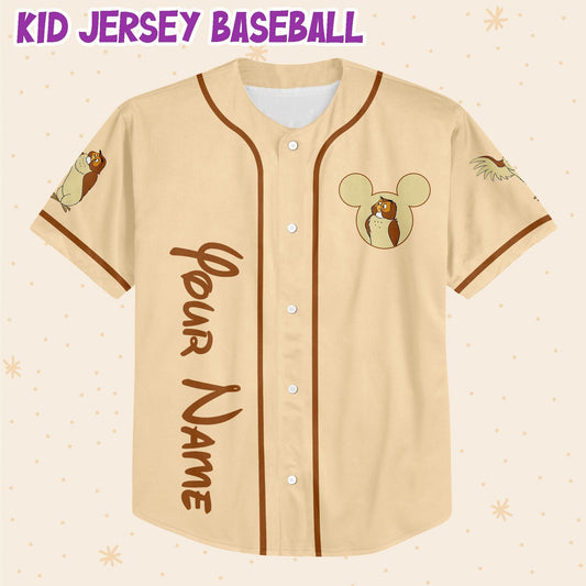 Personalized Winnie The Pooh Owl Baseball Jersey - Bafud