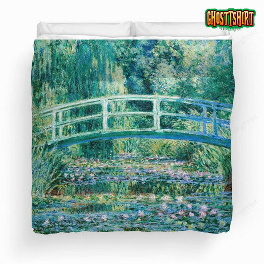 1899 Claude Monet Water Lilies And Japanese Bridge Fine Art Bedding Set
