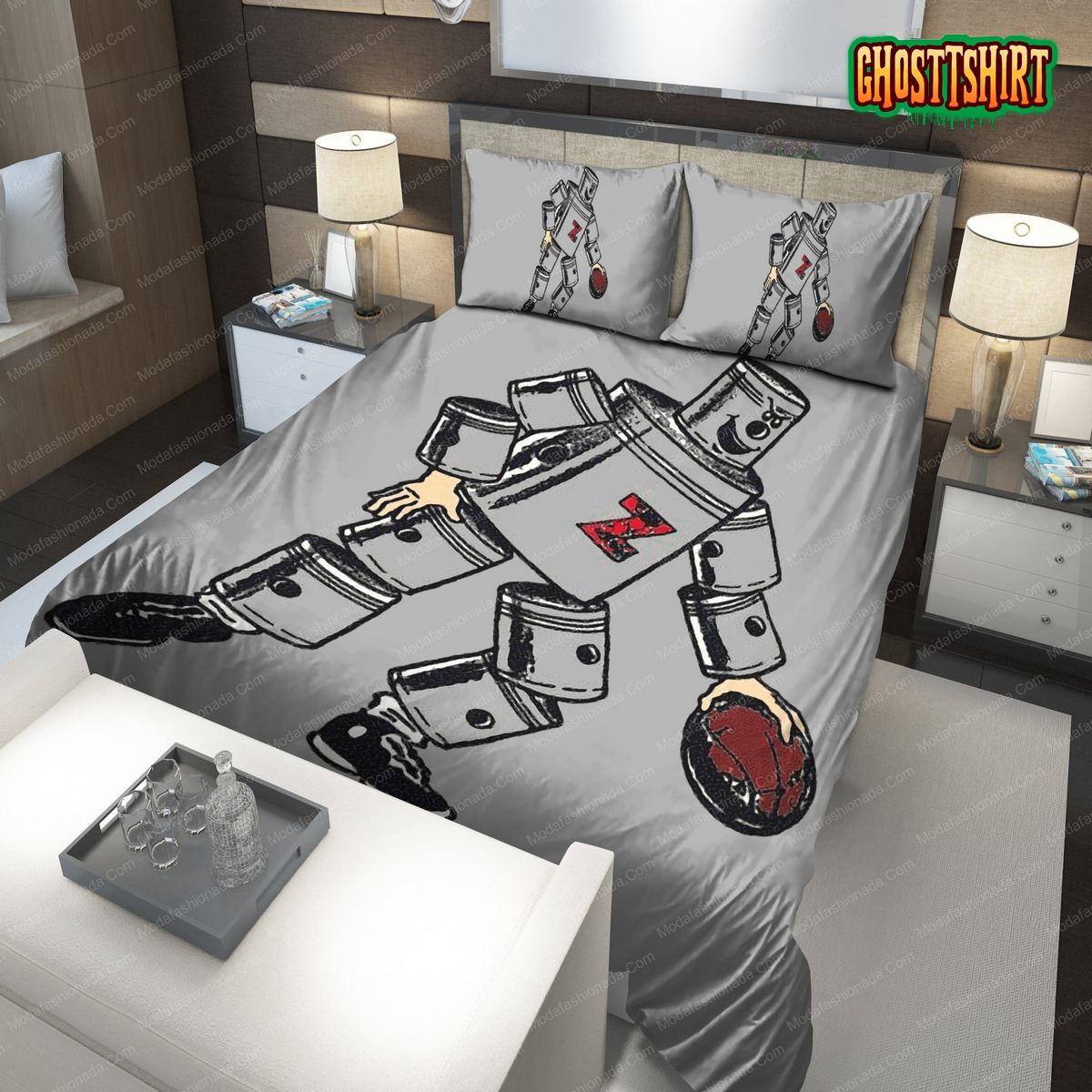 1948-1957 Logo Detroit Pistons NBA 226 Bedding Set