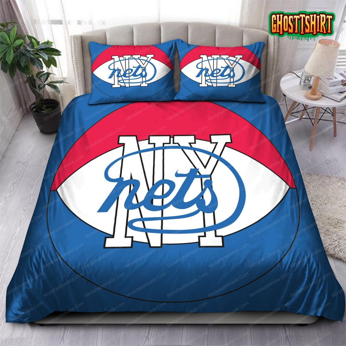 1972-1977 Logo Brooklyn Nets NBA 140 Bedding Set