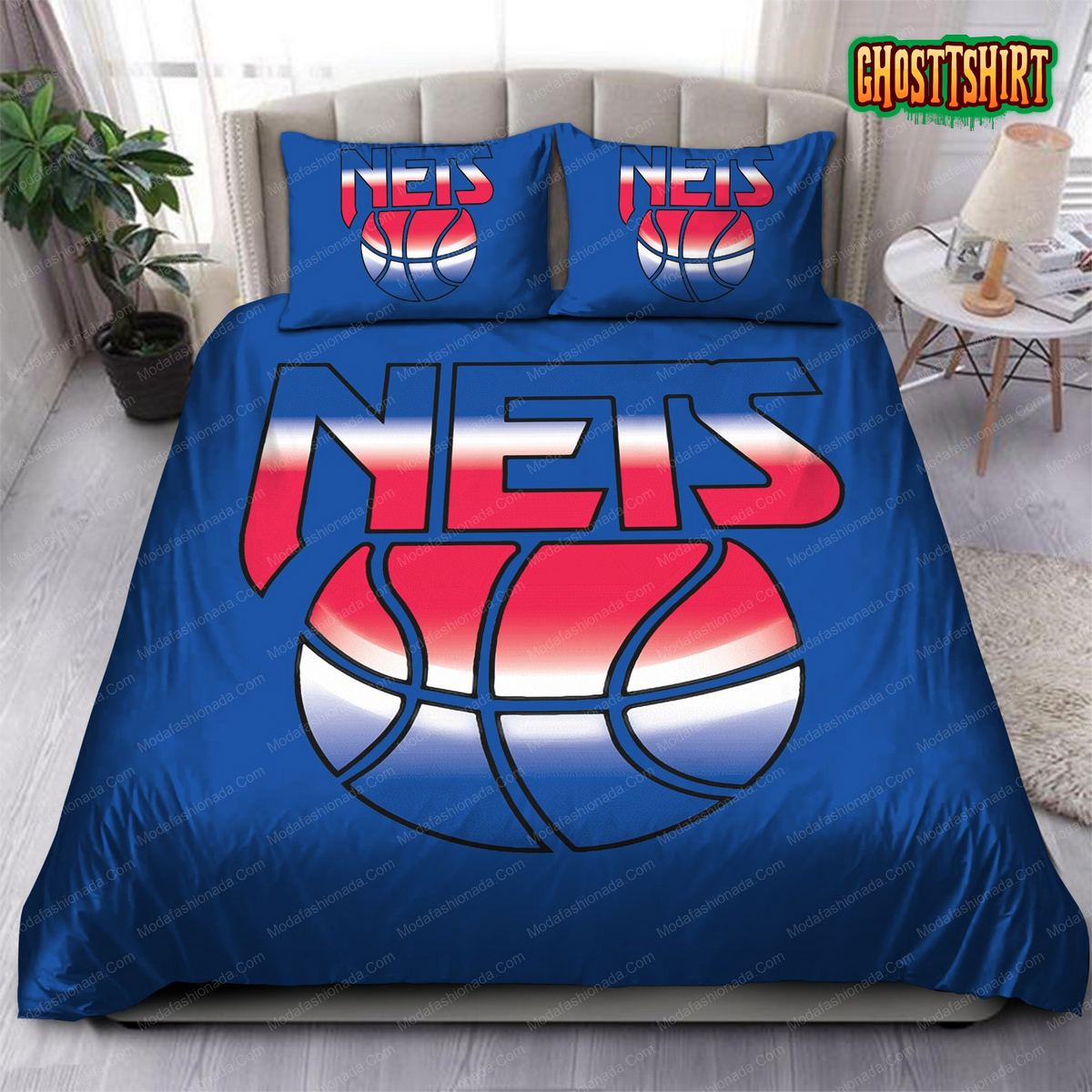 1990-1997 Logo Brooklyn Nets NBA 146 Bedding Set