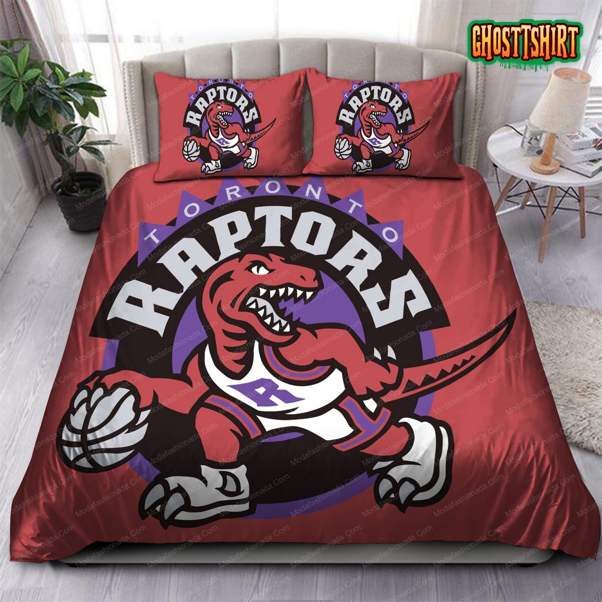 1996-2008 Logo Toronto Raptors NBA 177 Bedding Set
