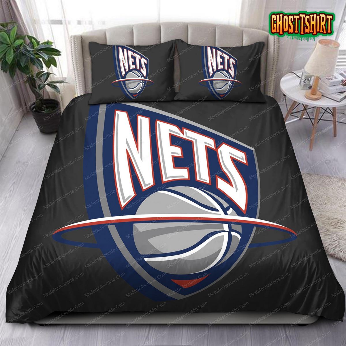 1997-2012 Logo Brooklyn Nets NBA 142 Bedding Set