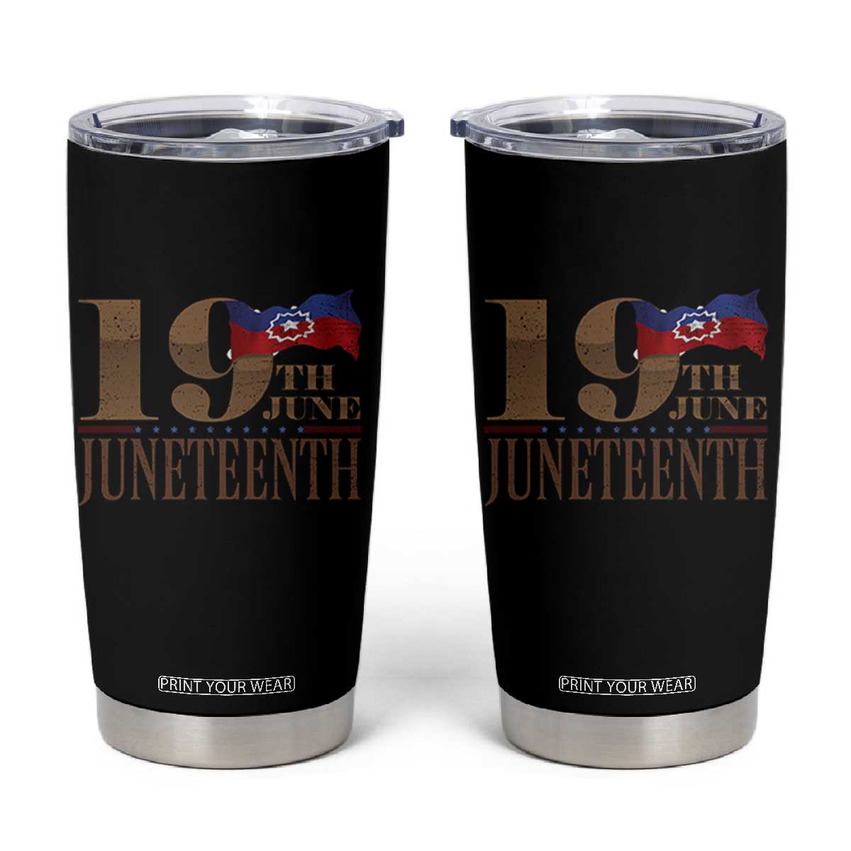 19th June Juneteenth Freedom Day Tumbler Cup Juneteenth Flag TS11