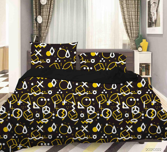 3D Abstract Geometric Pattern Quilt Cover Set Bedding Set Duvet Cover Pillowcases 113