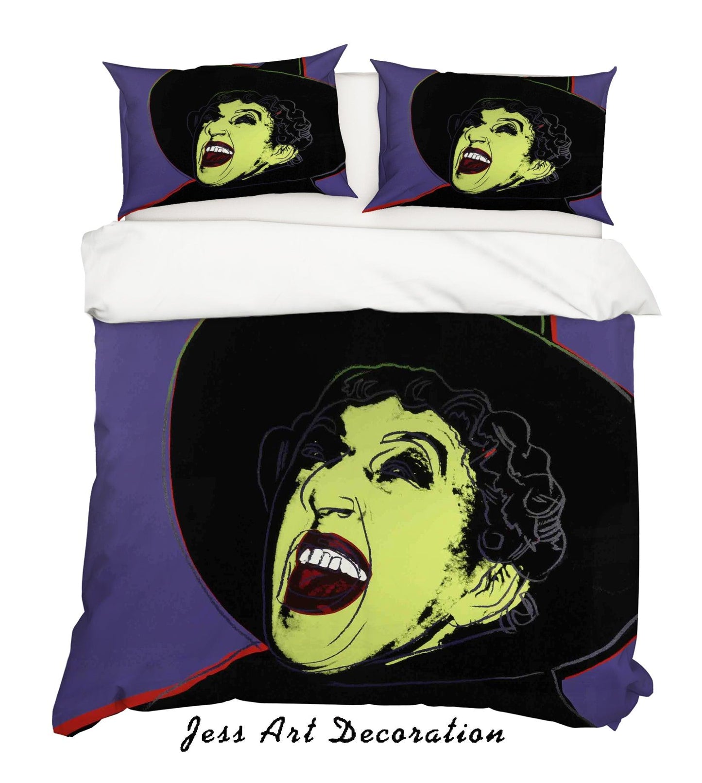 3D Andy Warhol Exaggerated Lady Black Hat Quilt Cover Set Bedding Set Duvet Cover Pillowcases  ZY D3