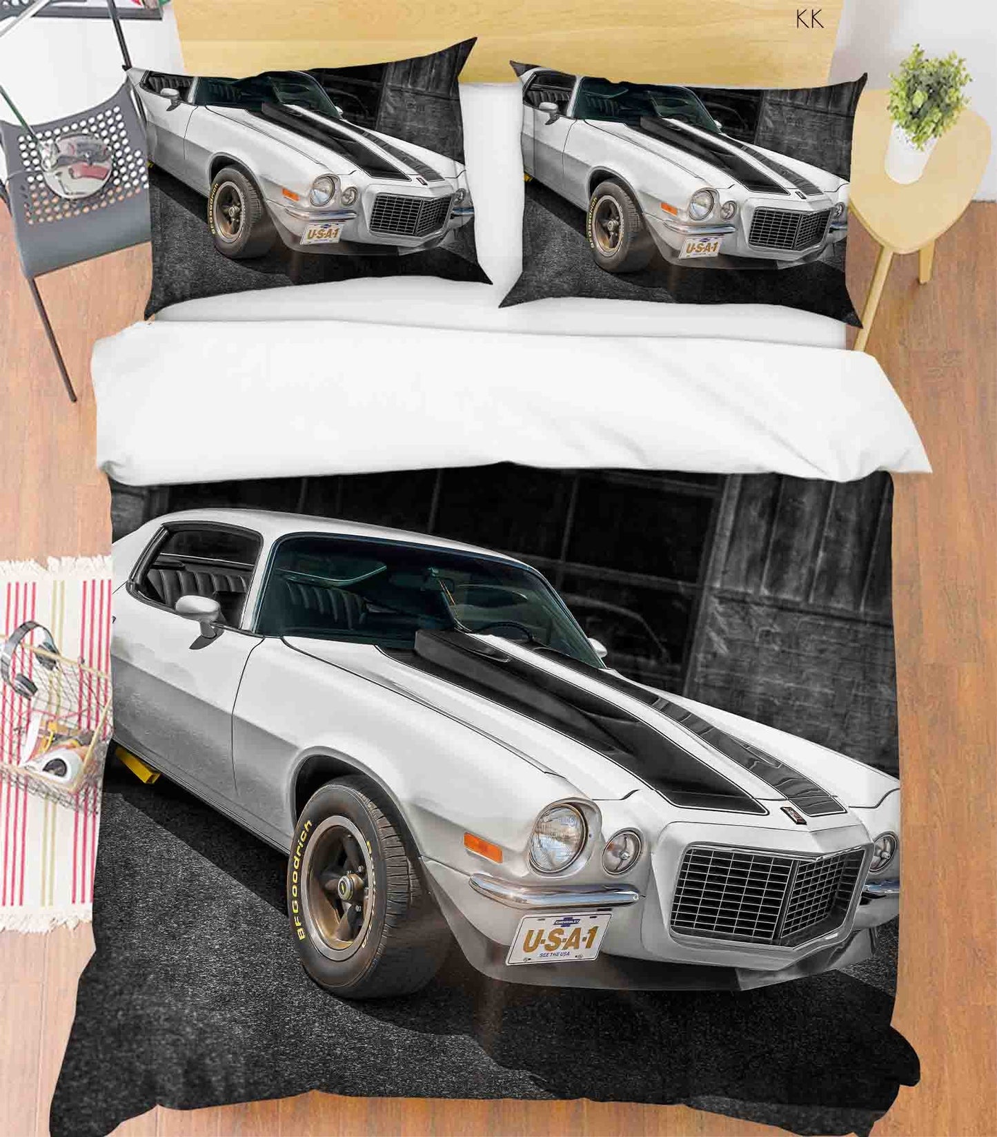 3D Automobile Plank Quilt Cover Set Bedding Set Duvet Cover Pillowcase 425