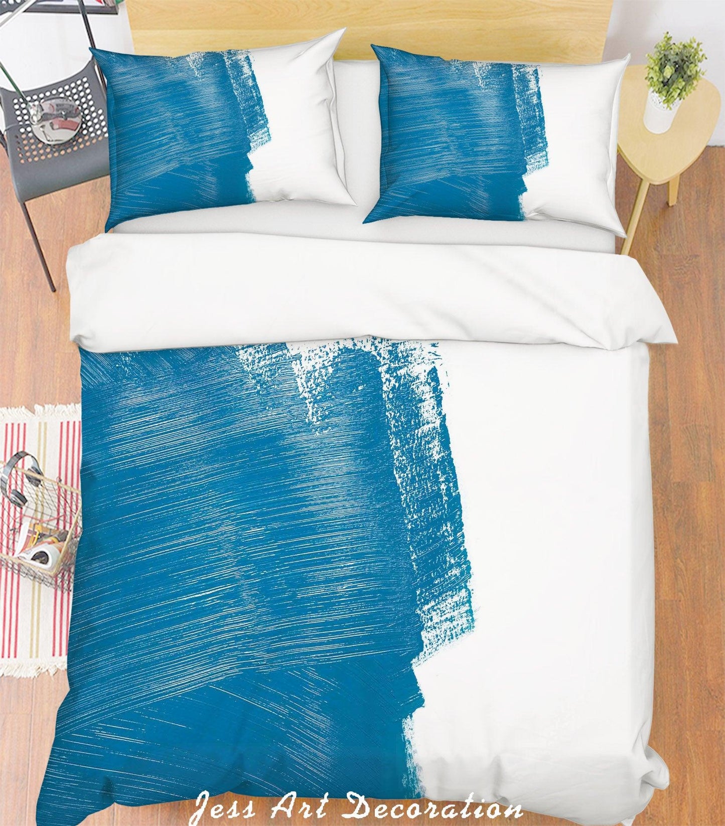 3D Blue Pattern Quilt Cover Set Bedding Set Pillowcases 200