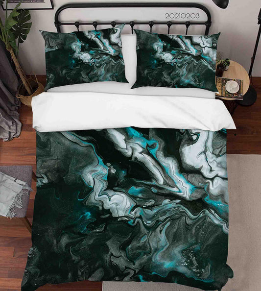 3D Abstract Marble Texture Quilt Cover Set Bedding Set Duvet Cover Pillowcases 41