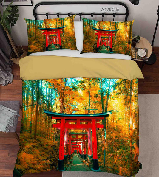 3D Autumn Nature Landscape Quilt Cover Set Bedding Set Duvet Cover Pillowcases 160