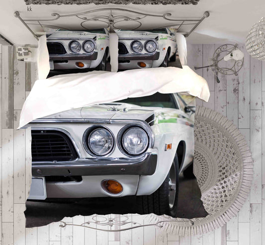 3D Automative Lighting Tyre White Quilt Cover Set Bedding Set Duvet Cover Pillowcase 376