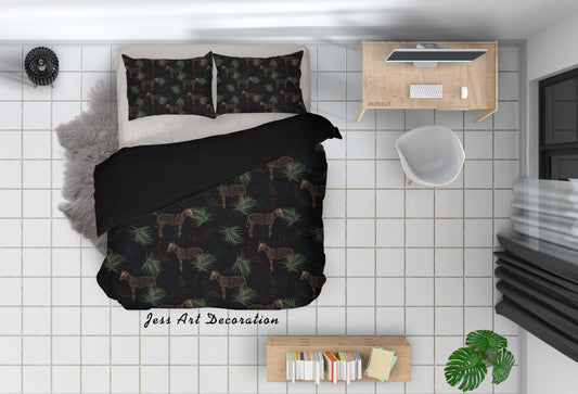 3D Cartoon Nature Animal Quilt Cover Set Bedding Set Duvet Cover Pillowcases WJ 3312