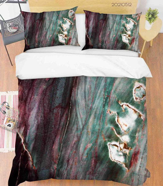 3D Abstract Marble Texture Quilt Cover Set Bedding Set Duvet Cover Pillowcases 255