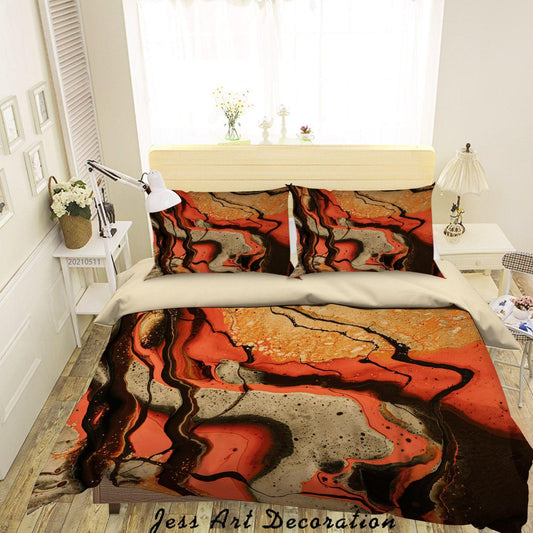 3D Abstract Marble Texture Quilt Cover Set Bedding Set Duvet Cover Pillowcases 600