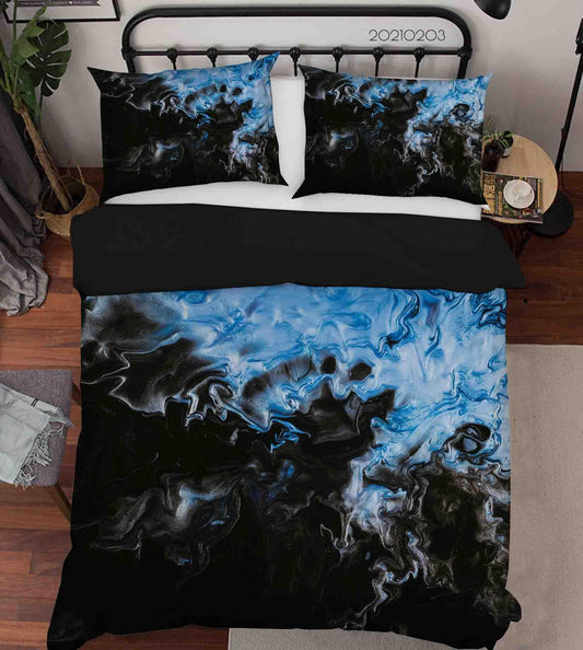 3D Abstract Blue Marble Texture Quilt Cover Set Bedding Set Duvet Cover Pillowcases 89