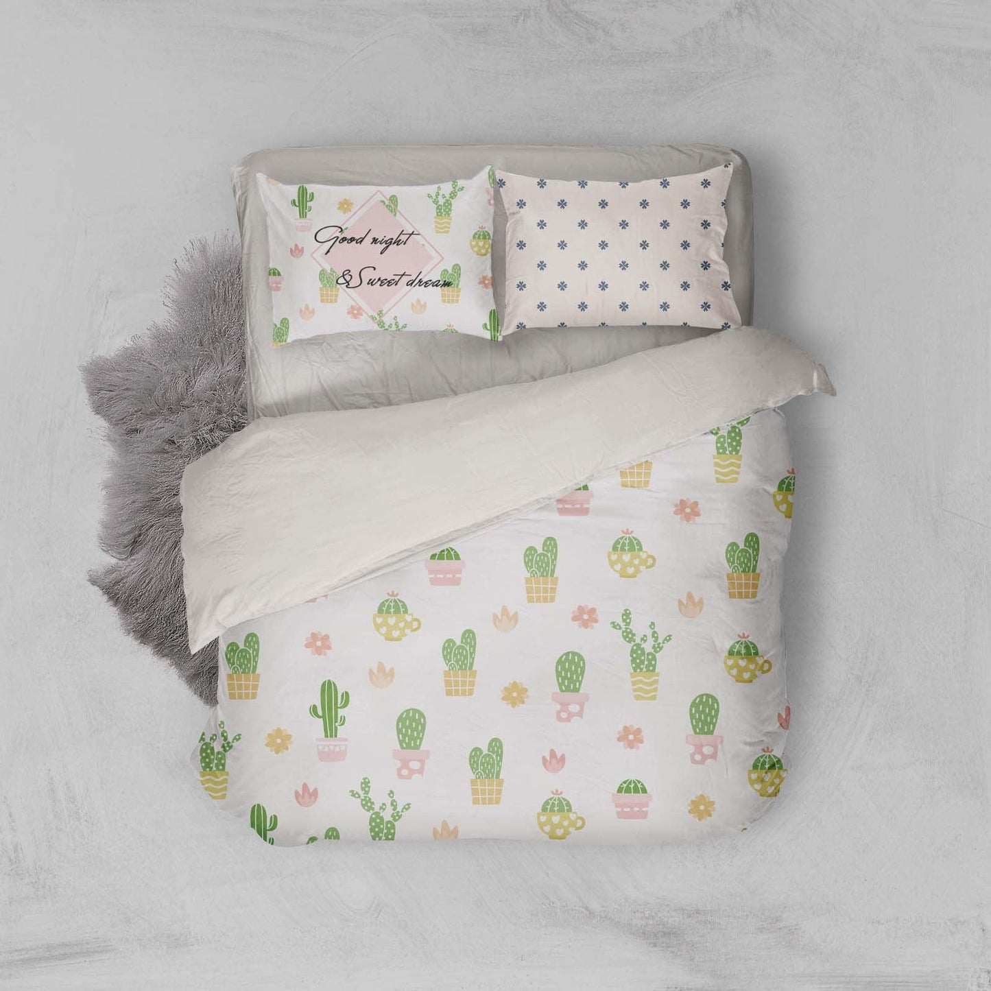 3D Cactus Quilt Cover Set Bedding Set Pillowcases 40