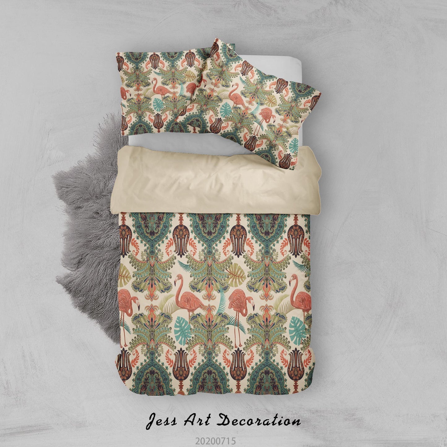 3D Abstract Vintage Floral Pattern Quilt Cover Set Bedding Set Duvet Cover Pillowcases WJ 3909