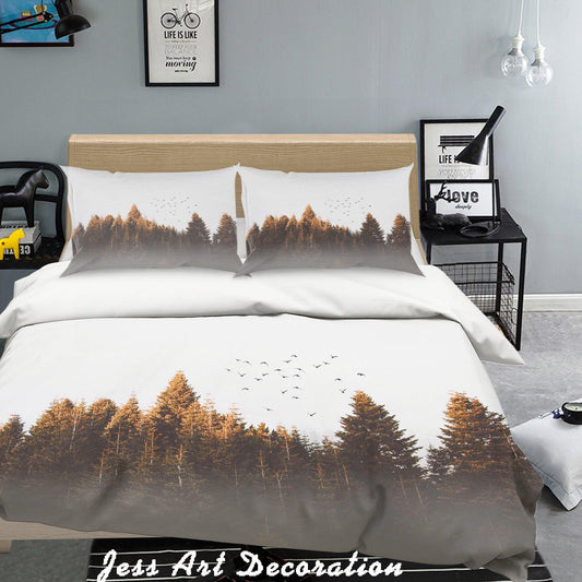 3D  Forest Birds Quilt Cover Set Bedding Set Pillowcases  81