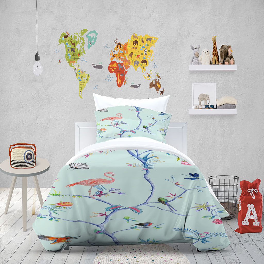 3D Cartoon Cat Gray Dance Quilt Cover Set Bedding Set Duvet Cover Pillowcase 1384