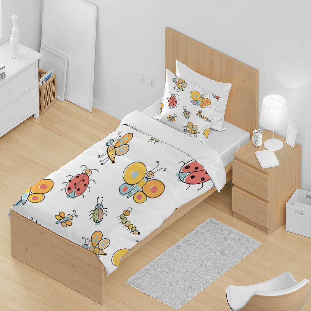 3D Bee Coccinella Septempunctata Caterpillar Quilt Cover Set Bedding Set Duvet Cover Pillowcases 1293