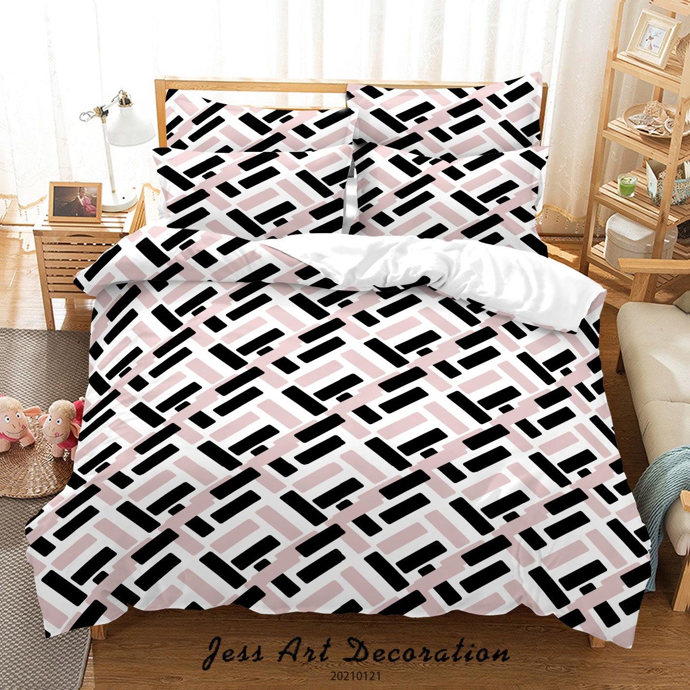 3D Abstract Geometric Pattern Quilt Cover Set Bedding Set Duvet Cover Pillowcases 54