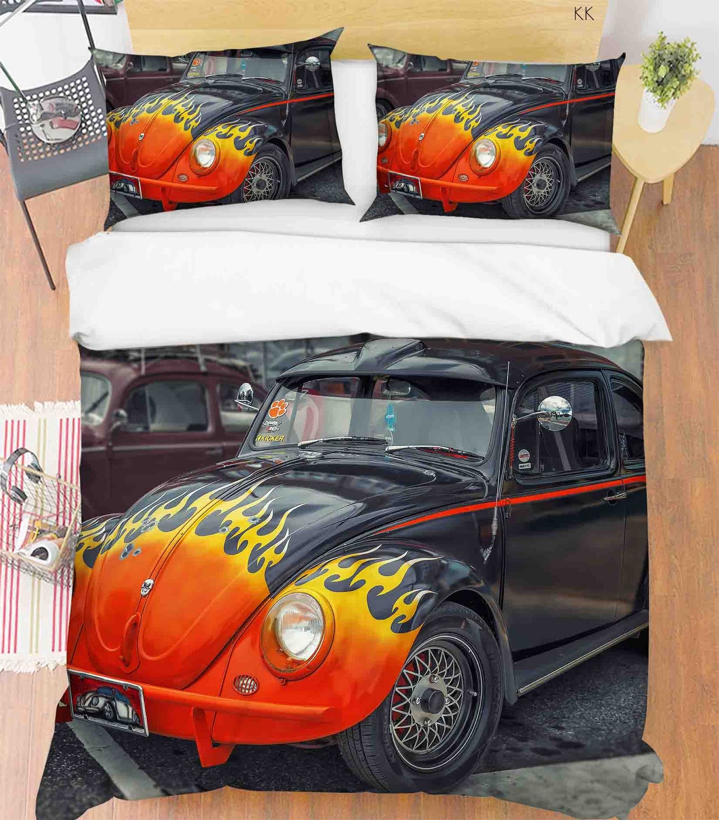 3D Automobile Gray Quilt Cover Set Bedding Set Duvet Cover Pillowcase 421