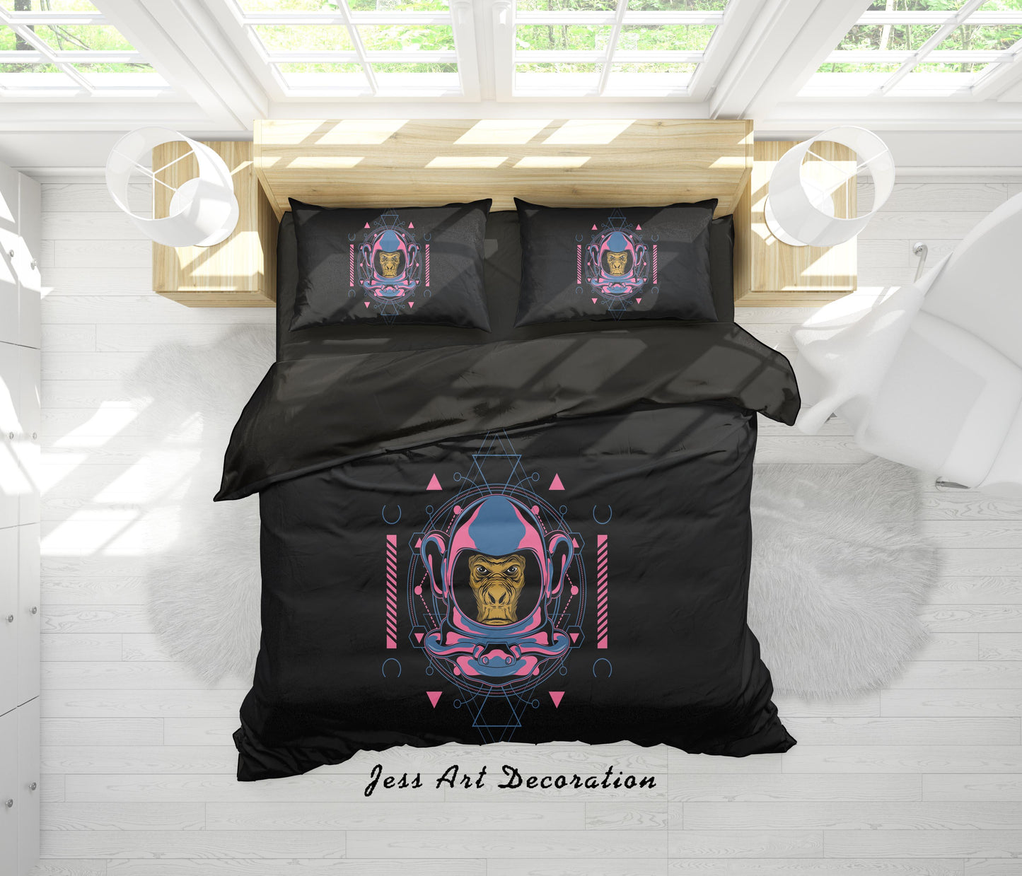 3D Alien Spacecraft Quilt Cover Set Bedding Set Duvet Cover Pillowcases A352 LQH