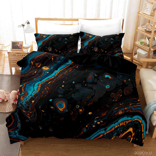 3D Abstract Black Marble Texture Quilt Cover Set Bedding Set Duvet Cover Pillowcases 29