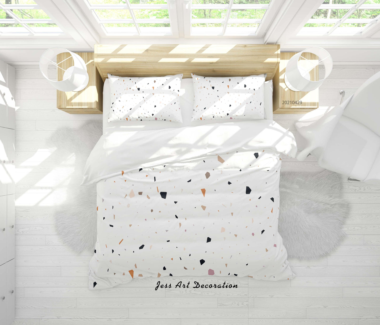 3D Abstract Marble Texture Quilt Cover Set Bedding Set Duvet Cover Pillowcases 213