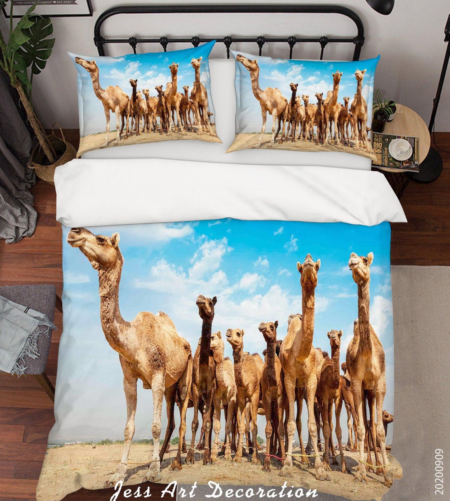 3D Animal Camel Cloud Quilt Cover Set Bedding Set Duvet Cover Pillowcases WJ 6015