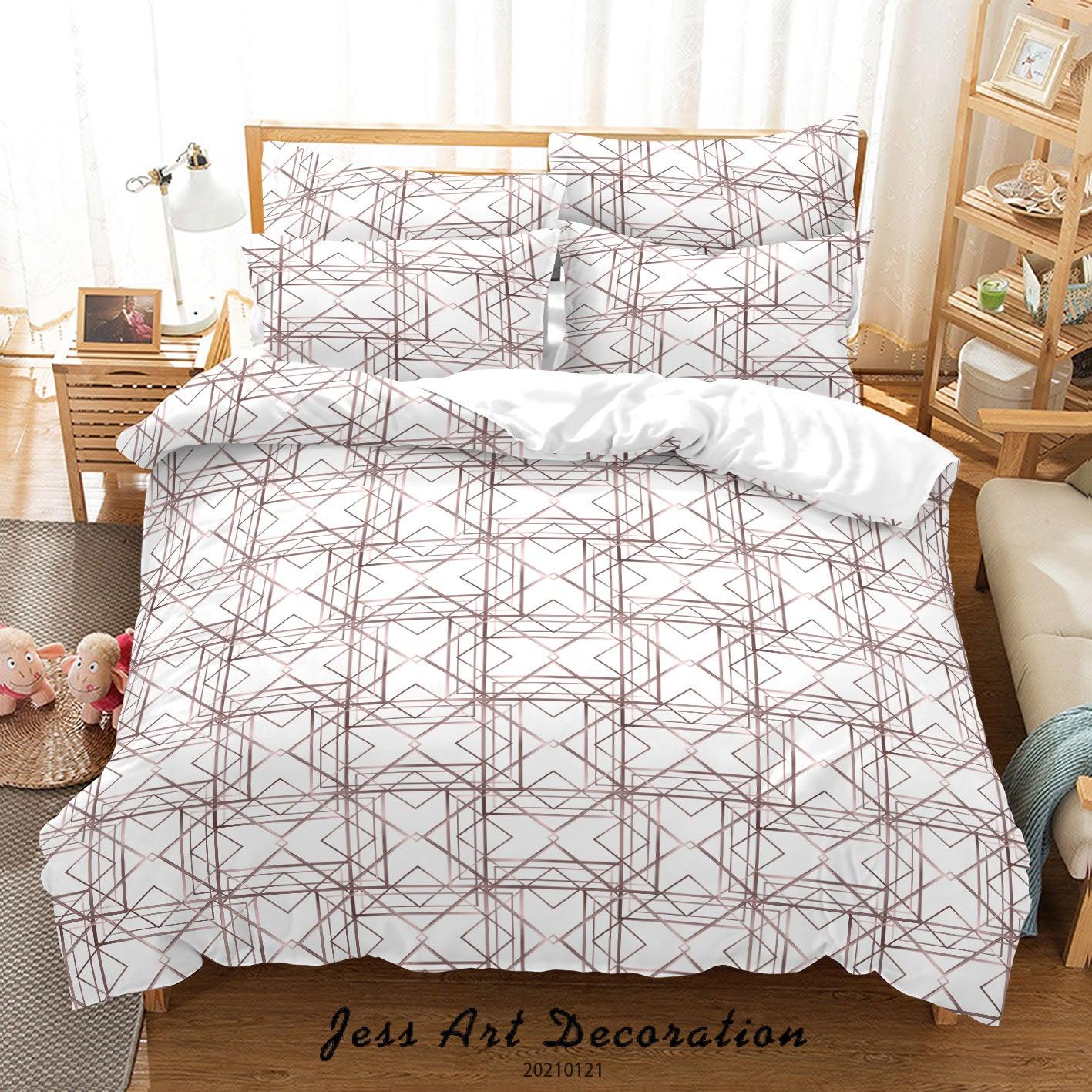 3D Abstract Geometric Pattern Quilt Cover Set Bedding Set Duvet Cover Pillowcases 84