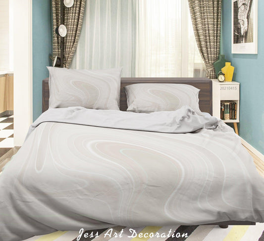 3D Abstract Marble Pattern Quilt Cover Set Bedding Set Duvet Cover Pillowcases 126