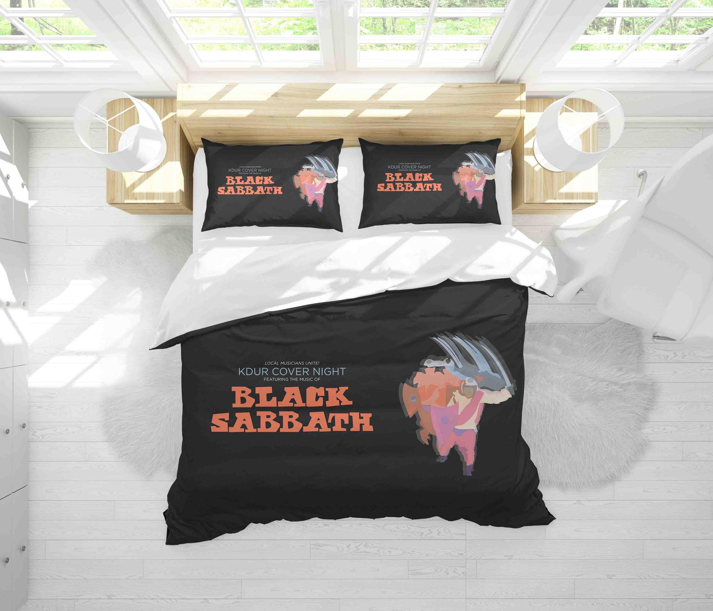 3D Cartoon Black Sabbath Quilt Cover Set Bedding Set Duvet Cover Pillowcases SF72