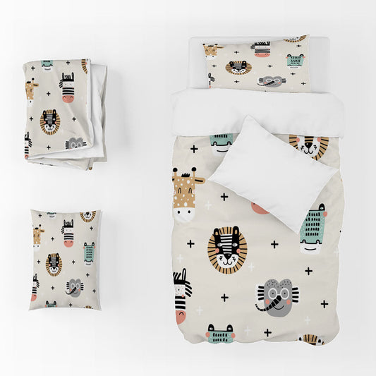 3D Cartoon Elephant Zebra Star Quilt Cover Set Bedding Set Duvet Cover Pillowcase 1388