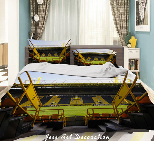3D Borussia Dortmund Spectator Seats Quilt Cover Set Bedding Set Duvet Cover Pillowcase 729