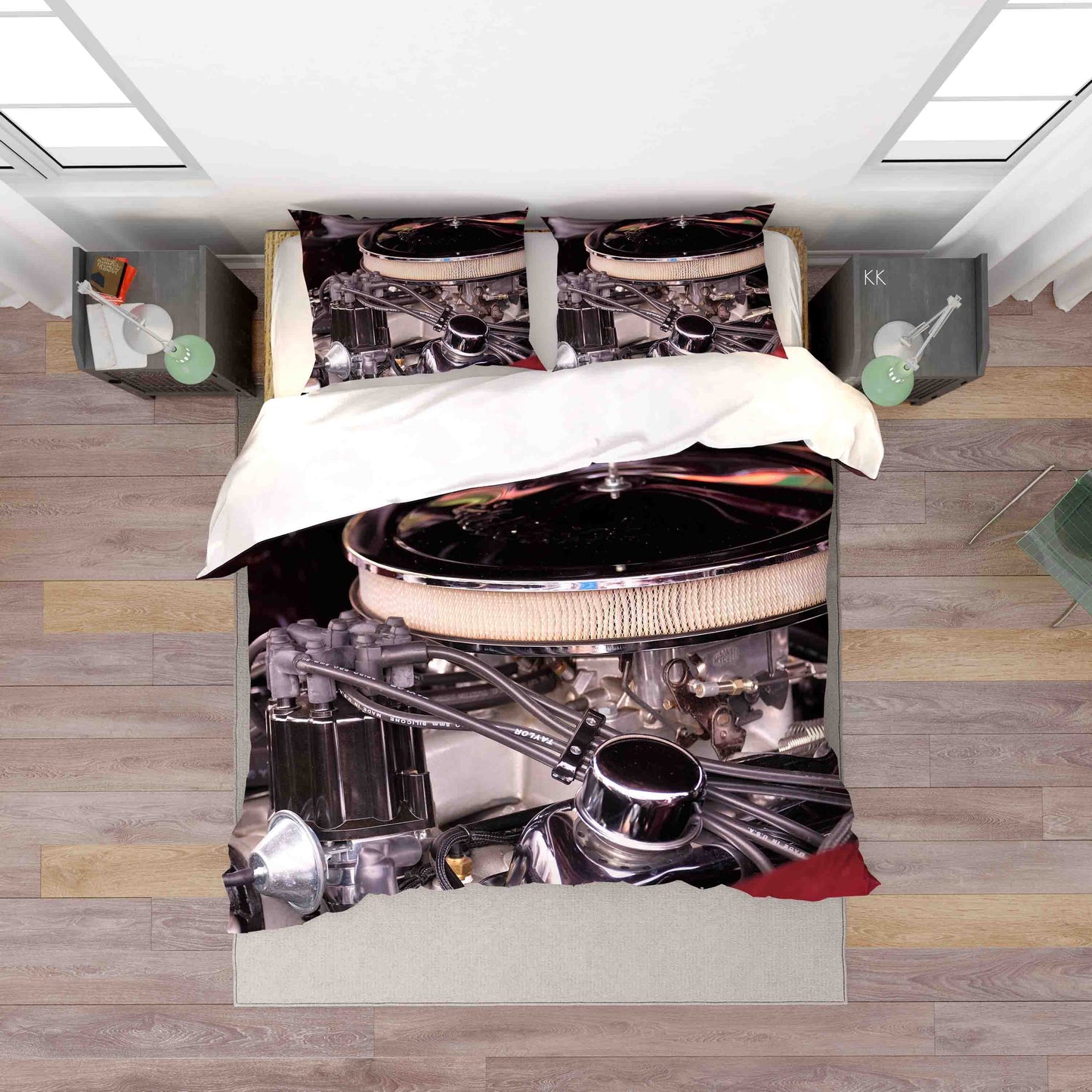 3D Automobile Parts Quilt Cover Set Bedding Set Duvet Cover Pillowcase 411