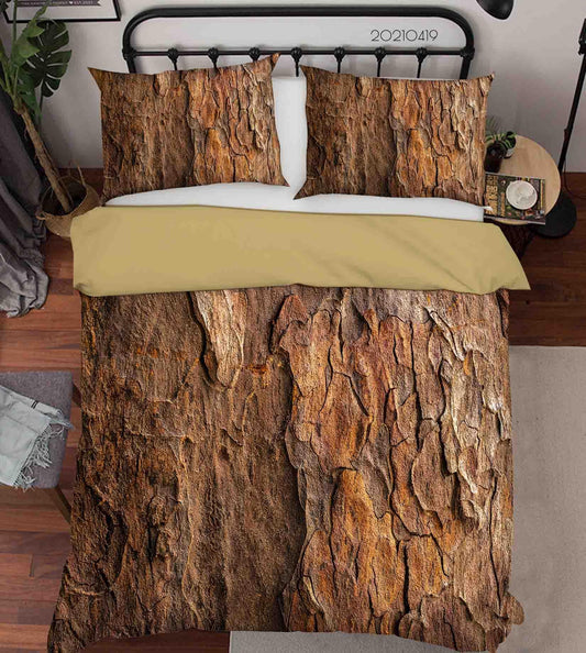 3D Bark Texture Quilt Cover Set Bedding Set Duvet Cover Pillowcases 147