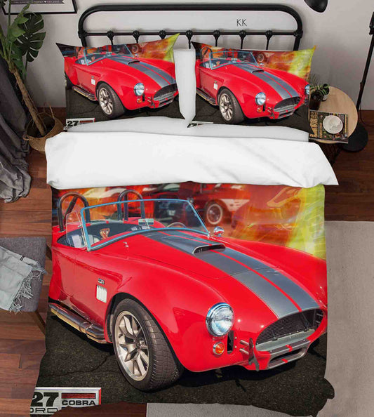3D Automobile Sunlight Quilt Cover Set Bedding Set Duvet Cover Pillowcase 441