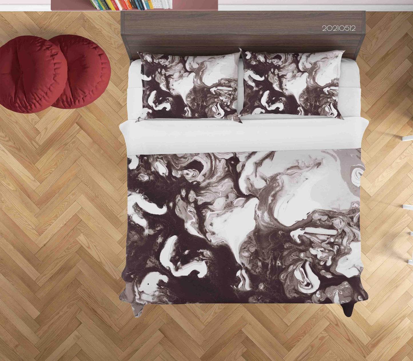 3D Abstract Marble Texture Quilt Cover Set Bedding Set Duvet Cover Pillowcases 231