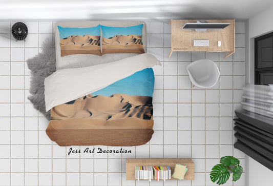 3D Blue Sky Desert Scenery Quilt Cover Set Bedding Set Duvet Cover Pillowcases 6