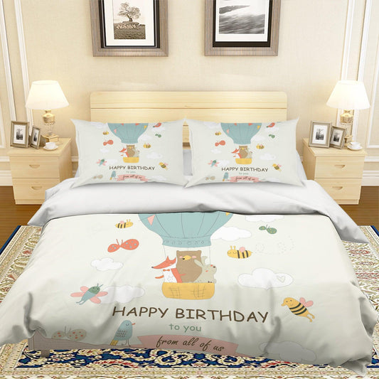 3D Cartoon Balloon Quilt Cover Set Bedding Set Pillowcases 63