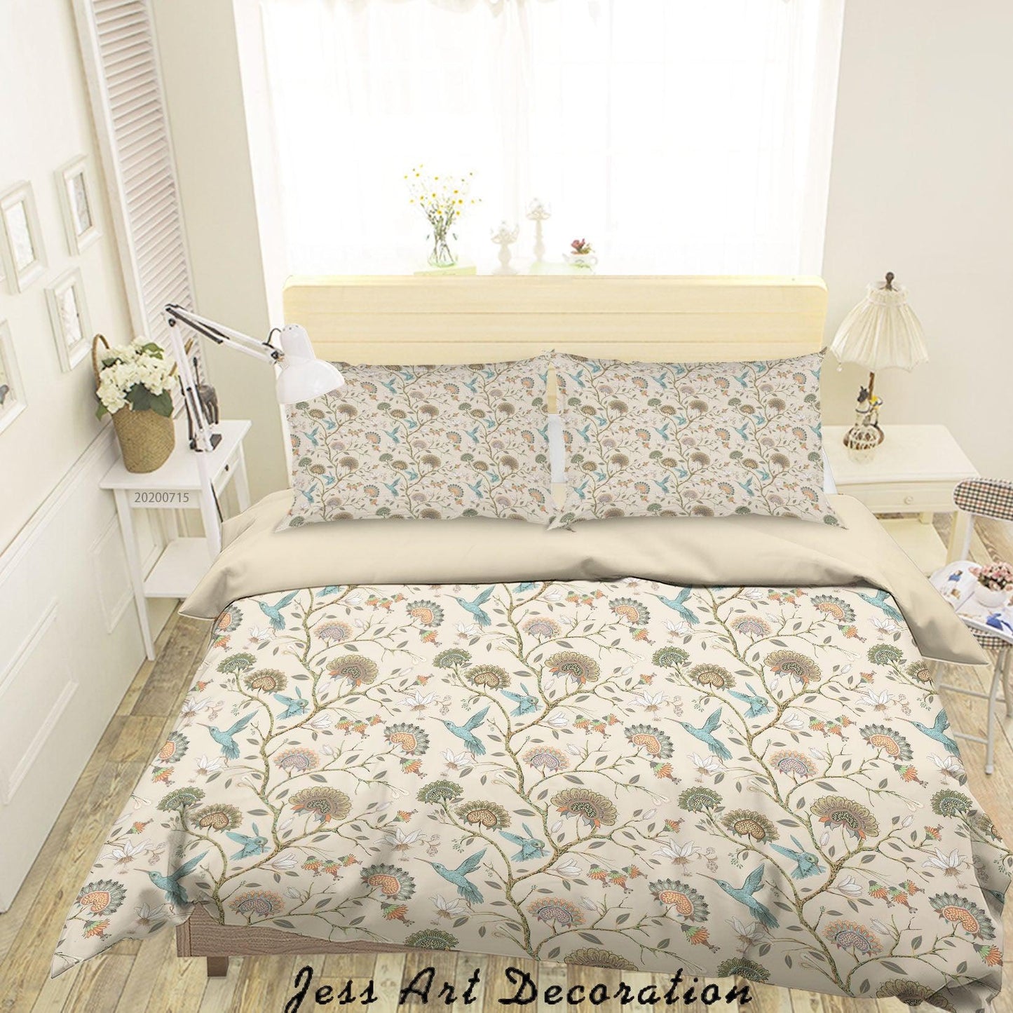 3D Abstract Vintage Floral Pattern Quilt Cover Set Bedding Set Duvet Cover Pillowcases WJ 3910