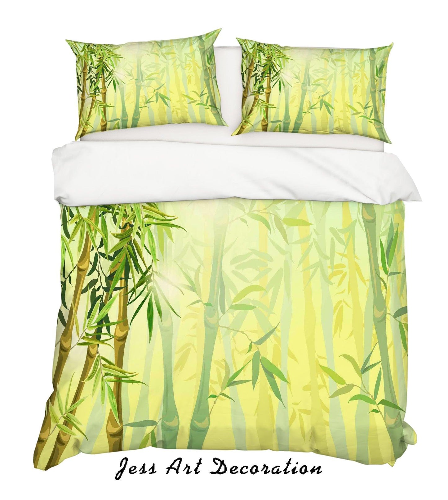 3D Bamboo Quilt Cover Set Bedding Set Pillowcases 41