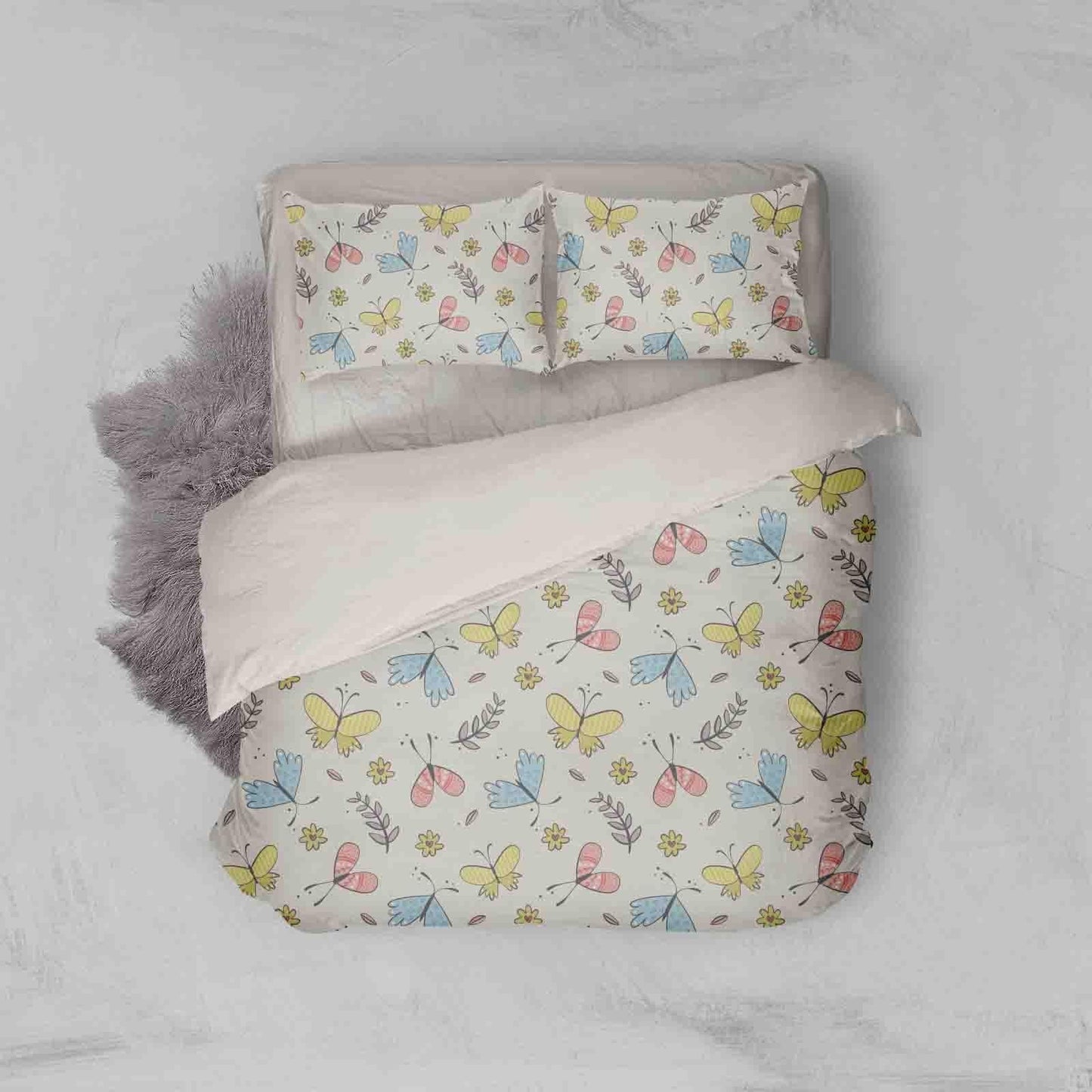 3D Butterfly Insect Floral Quilt Cover Set Bedding Set Pillowcases 72