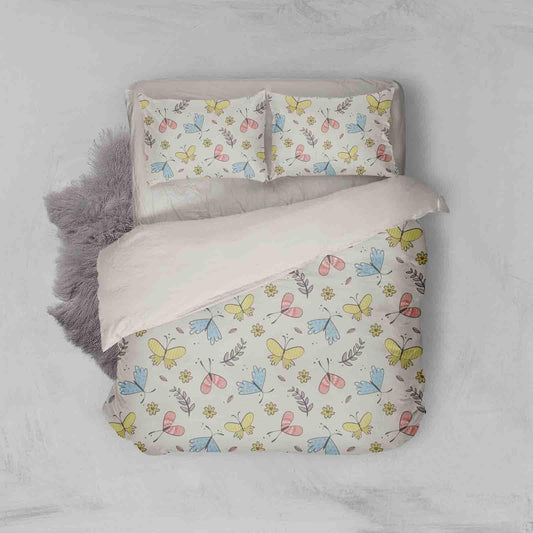 3D Butterfly Insect Floral Quilt Cover Set Bedding Set Pillowcases 72