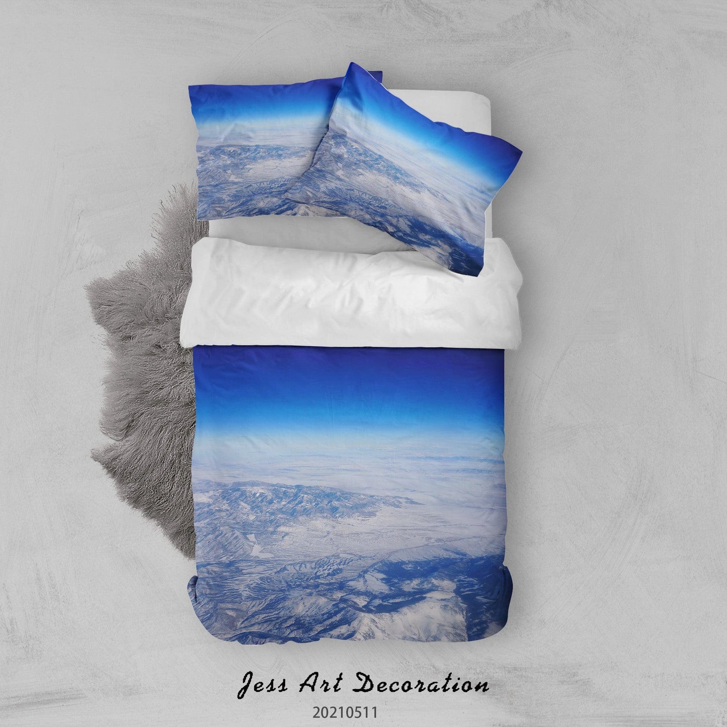 3D Blue Sky Cloud Scenery Quilt Cover Set Bedding Set Duvet Cover Pillowcases 8