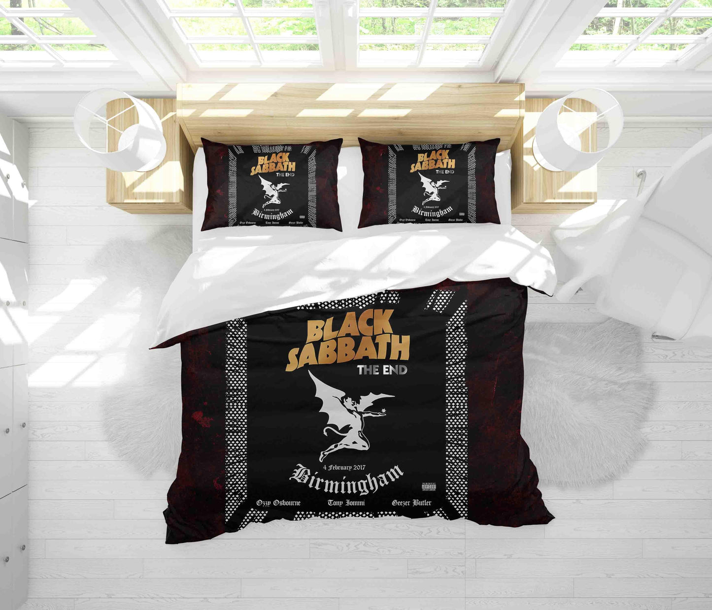 3D Black Sabbath Quilt Cover Set Bedding Set Duvet Cover Pillowcases SF58