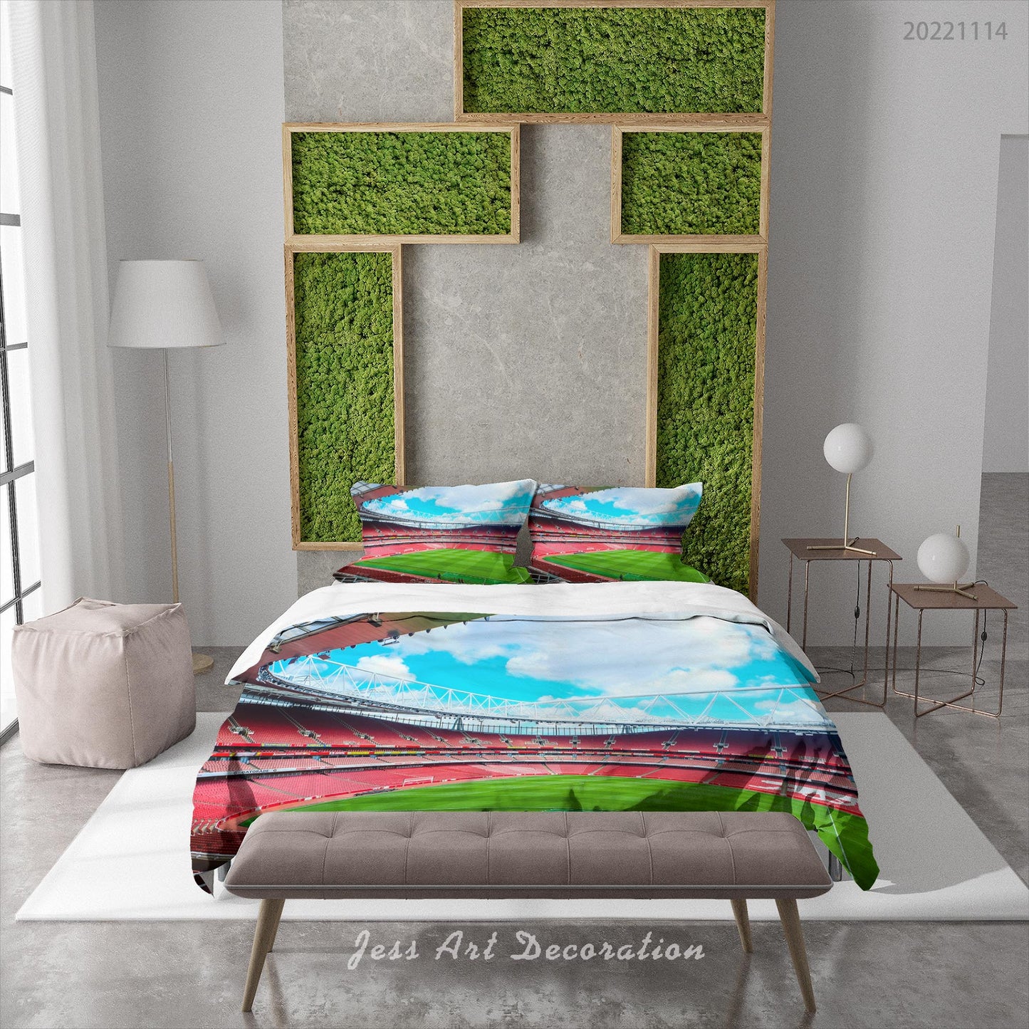 3D Arsenal FC Cloud Sky Spectator Seats Quilt Cover Set Bedding Set Duvet Cover Pillowcase 886