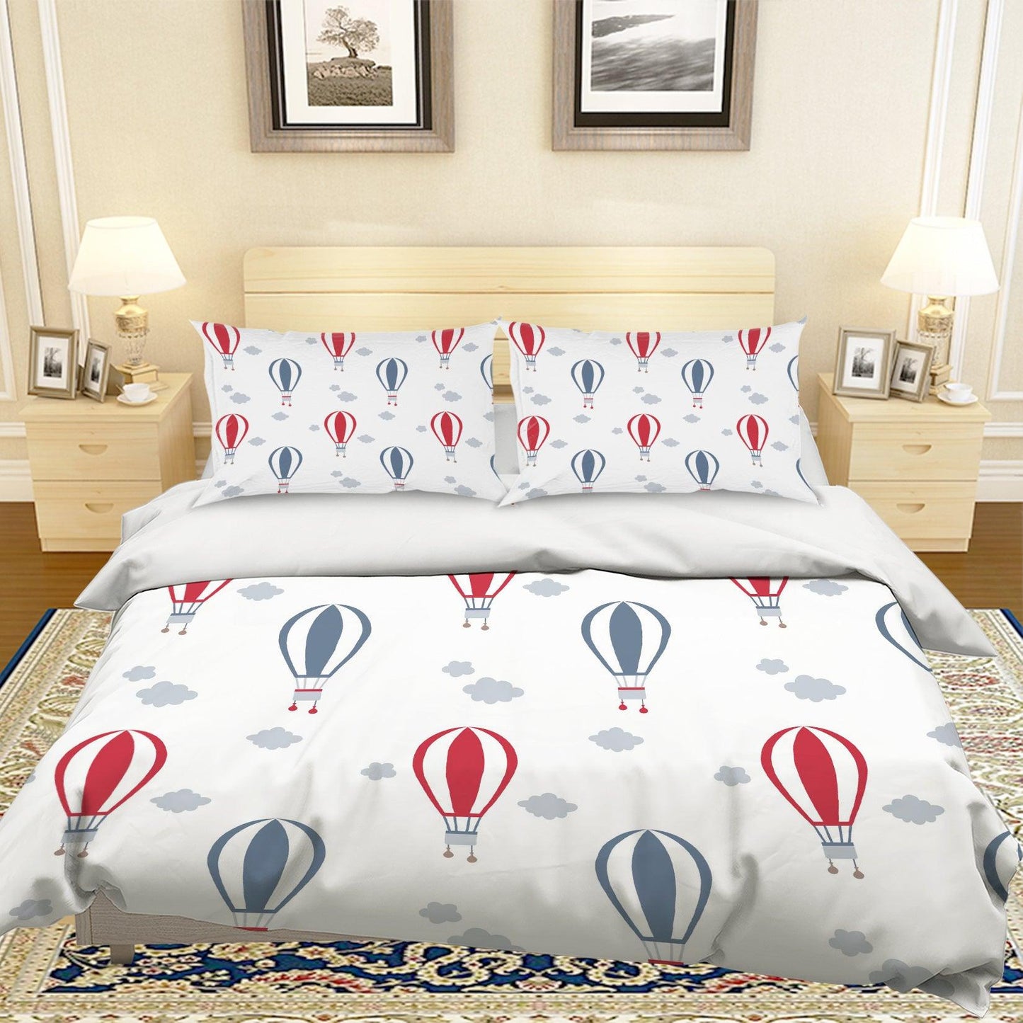 3D Cartoon Balloon Quilt Cover Set Bedding Set Pillowcases 215